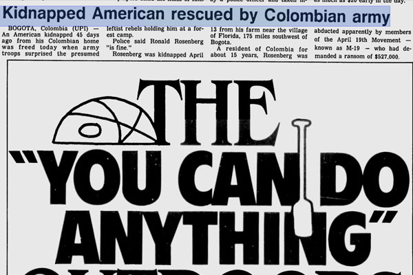 Ronald Rosenberg – Kidnapped American Rescued (News Archive)